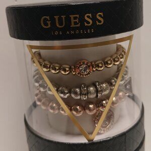 GUESS THREE BEADED BRACELETS SET